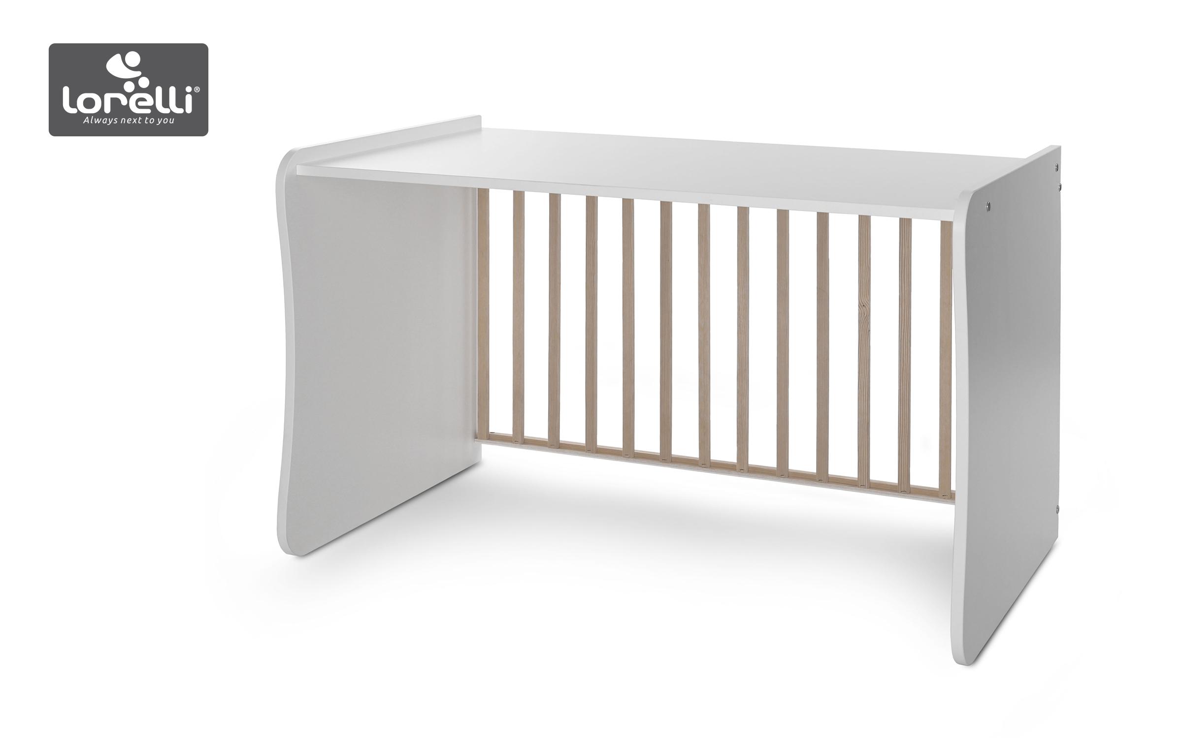 Κρεβατάκι μωρού Maxi Plus New, λευκό + κεχριμπάρι  4